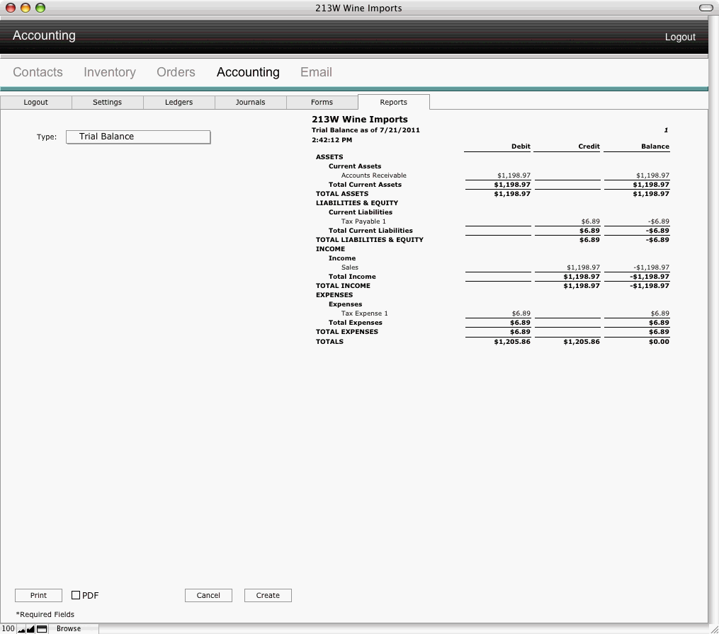 Trial Balance