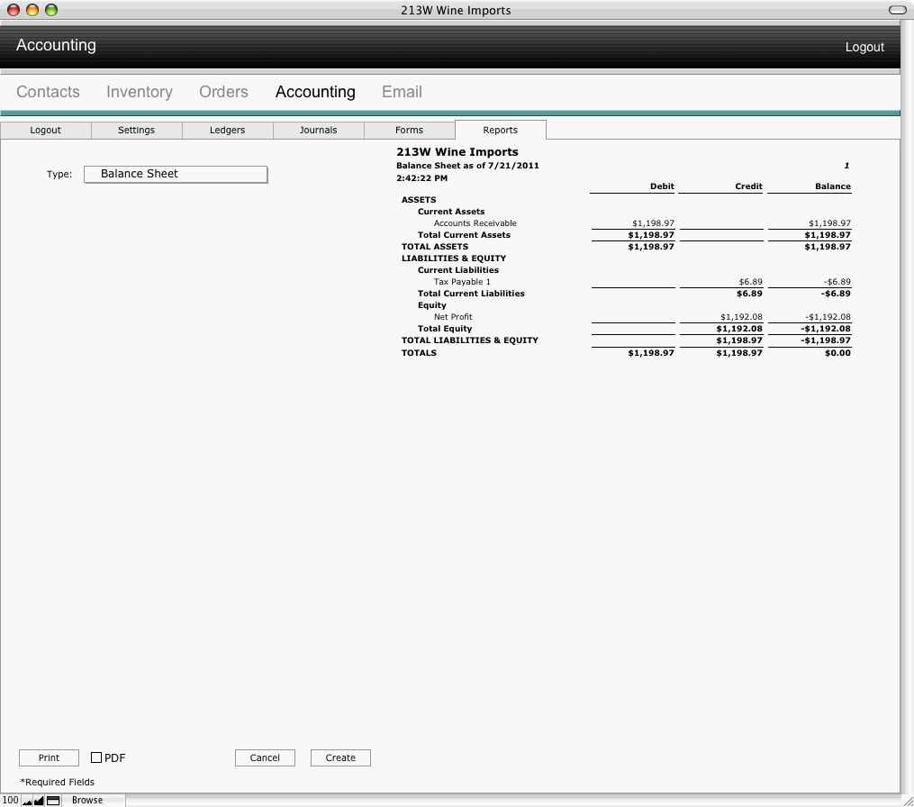 Balance Sheet