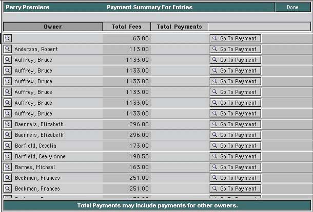 payment summary Page