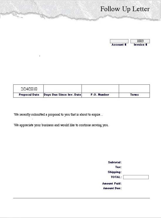 AAir Purification Systems Follow Up Letter