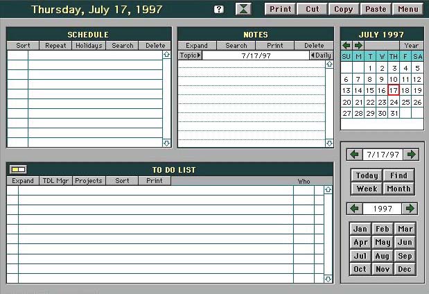 Abbott Printing Daily Calendar Screen