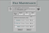 Abbott Printing File Maintenance Screen