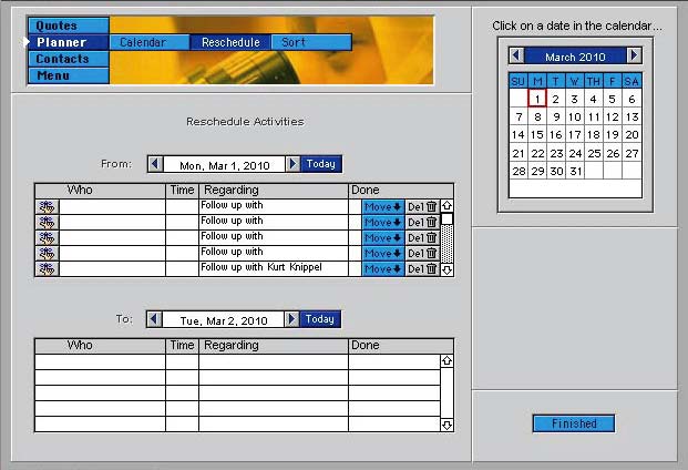 Planner Reschedule