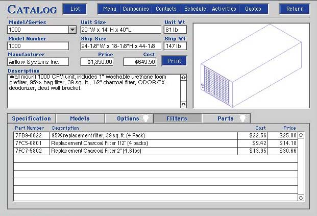 Catalog Filters Page