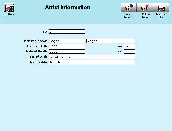 Artist Information