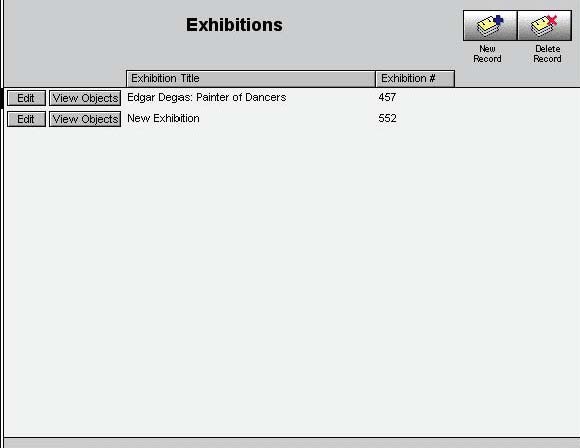 Exhibition List