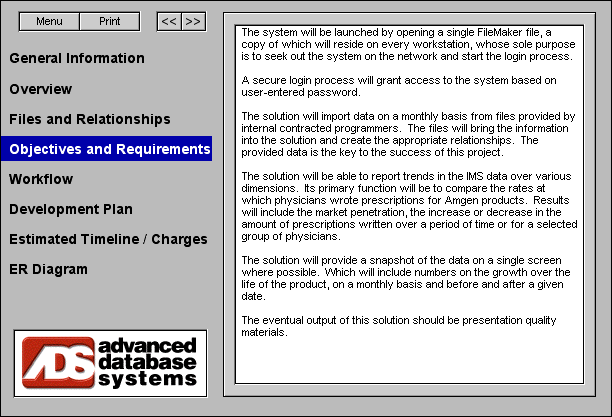 Objectives And Requirements