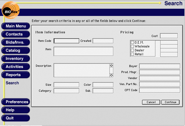 Search Catalog