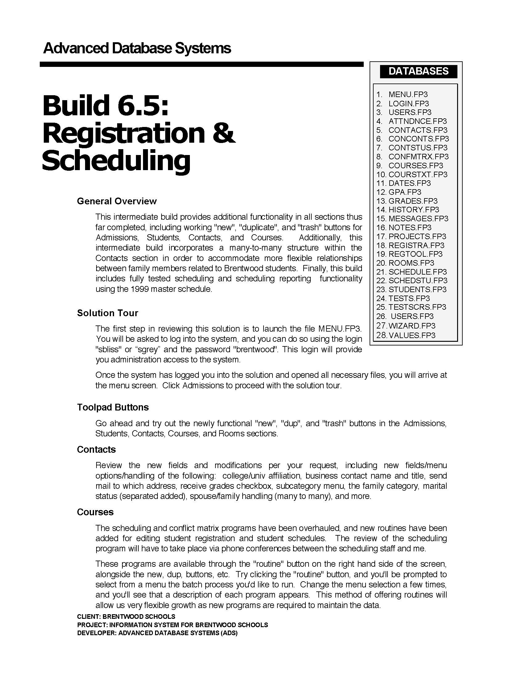Project Summary (Page 1)