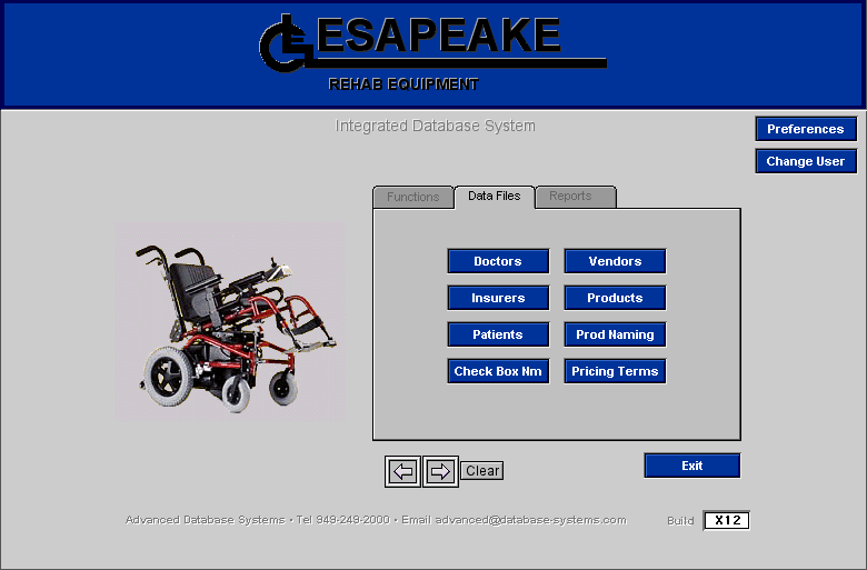 Main Menu (Data)