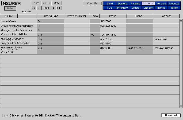 Insurers List