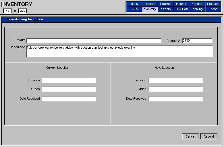 Inventory Transferring