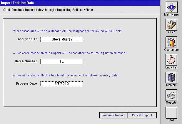 Import Fedline Data