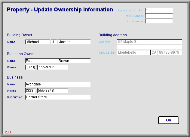 Property Update Ownership