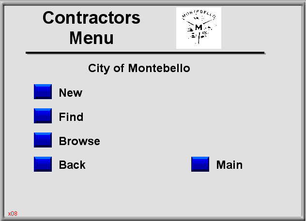 Contractor Menu