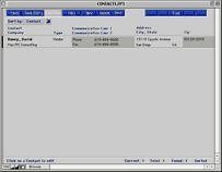 Contacts List View