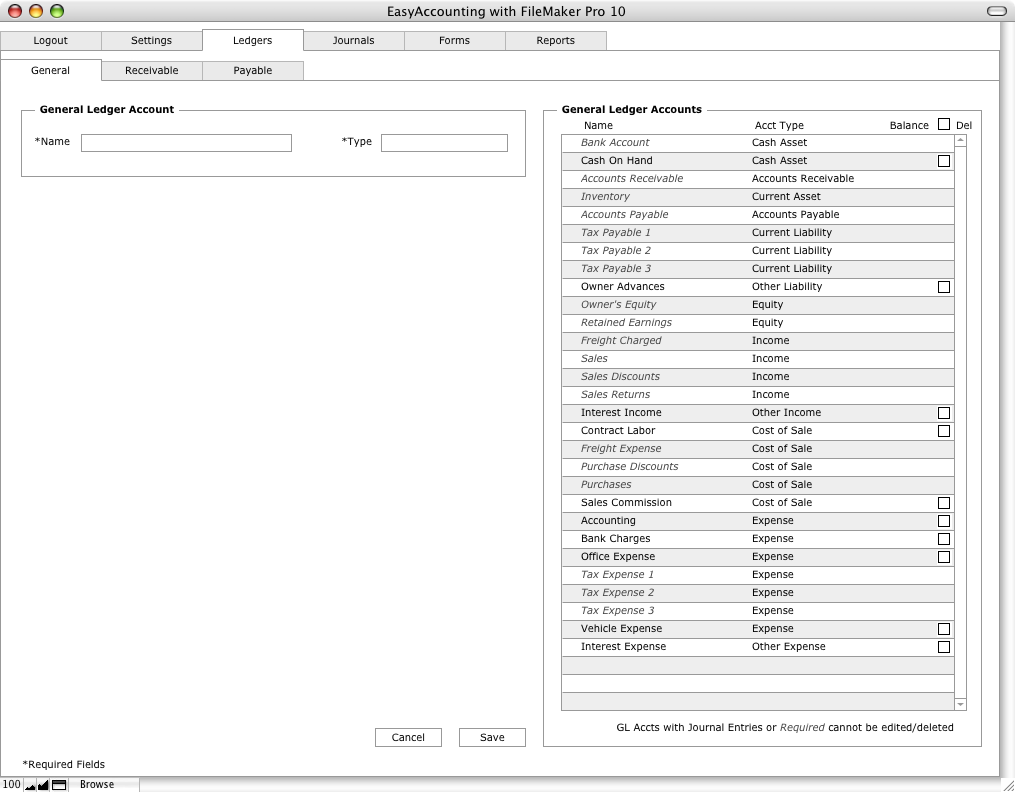 General Ledger