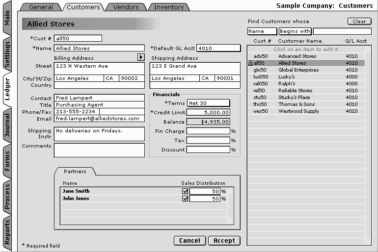 Customer Accounts