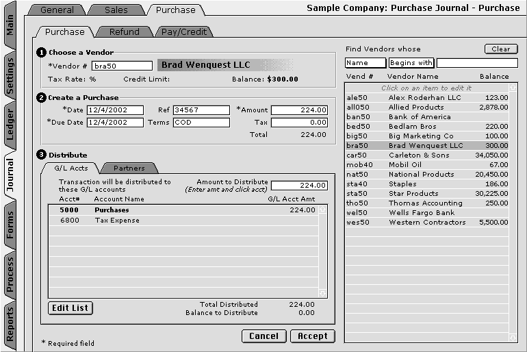 Purchase Journal Purchase Transaction